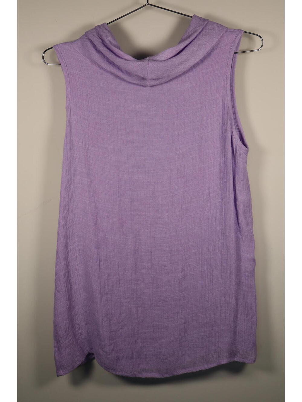 Gaya Belarus lavender cowl neck sleeveless‎ top size Medium silk blend - Picture 6 of 8